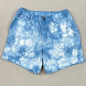 Chubbies Men's Size S Blue Elastic Waist Cotton Chino Shorts 5" Inseam Small